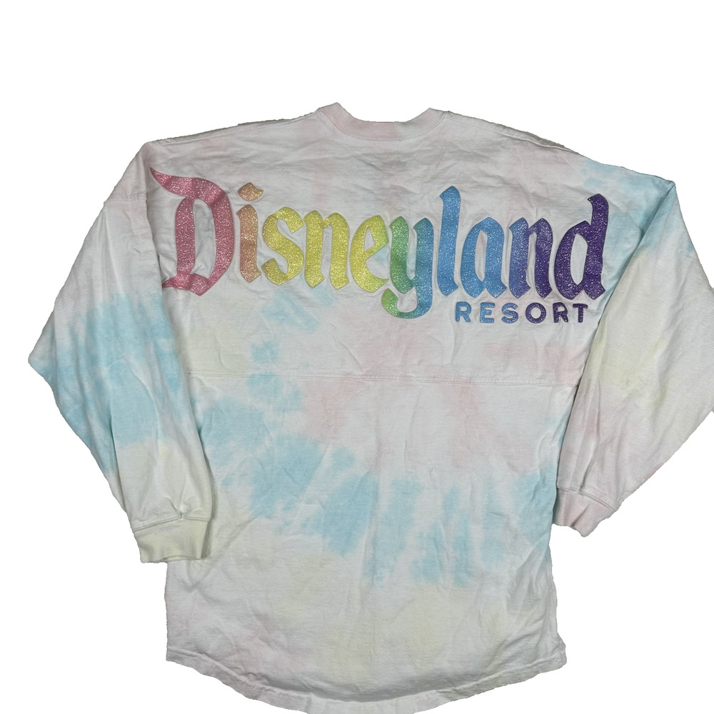 Disney Parks Disneyland Tie Dye Cotton Candy Spirit Jersey Women's Size XS